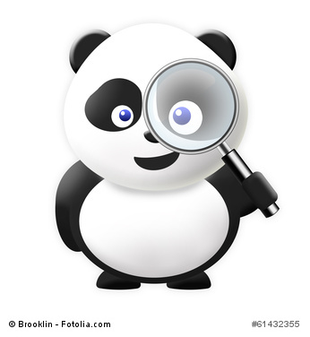 Der Panda auf der Suche