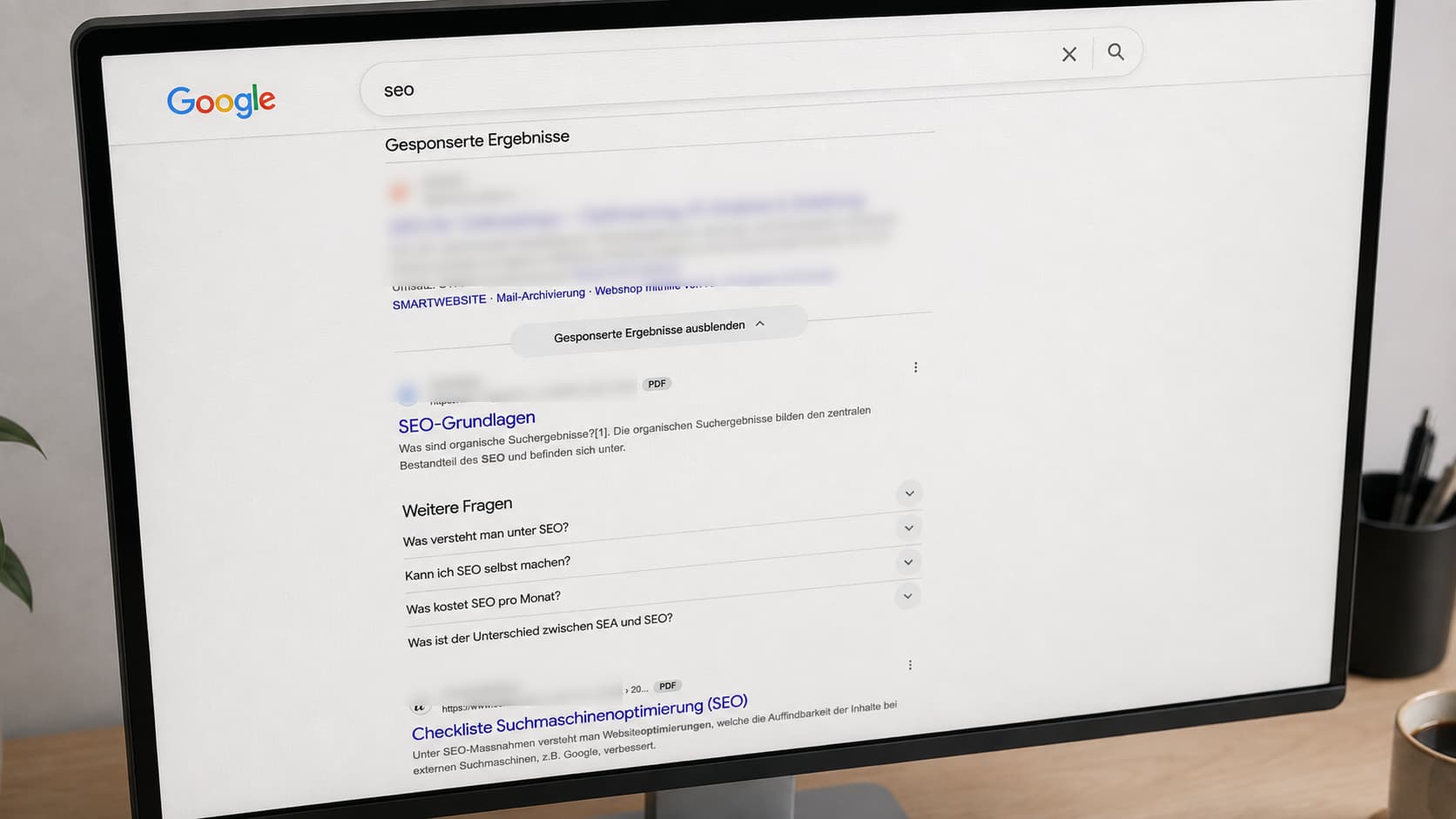 Google zu niedrigeren CTR von PDF-Dokumenten in der Suche