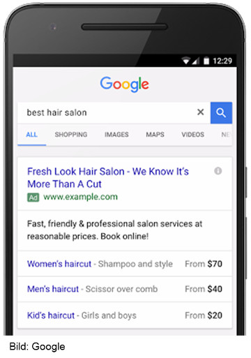 Google AdWords: Price Extensions