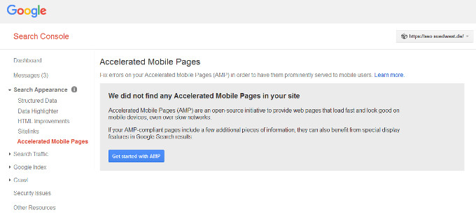 AMP: Fehlerreport in der Google Search Console