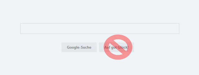 Google: auf gut Glück abgeschaltet