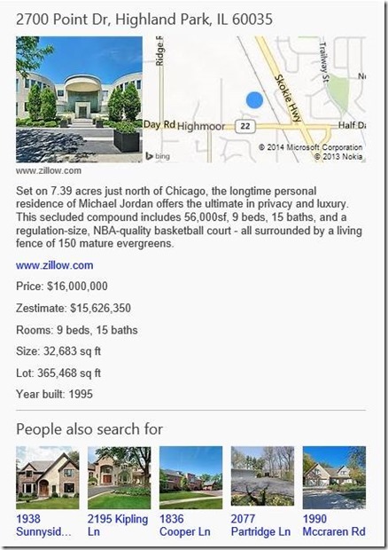 Bing Snapshot jetzt auch mit Immobilien