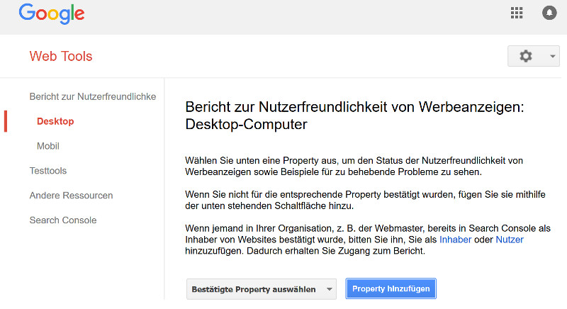 Google: Bericht über die Nutzerfreundlichkeit von Werbeanzeigen