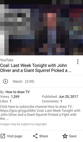 Google: Video-Karte in der Bildersuche