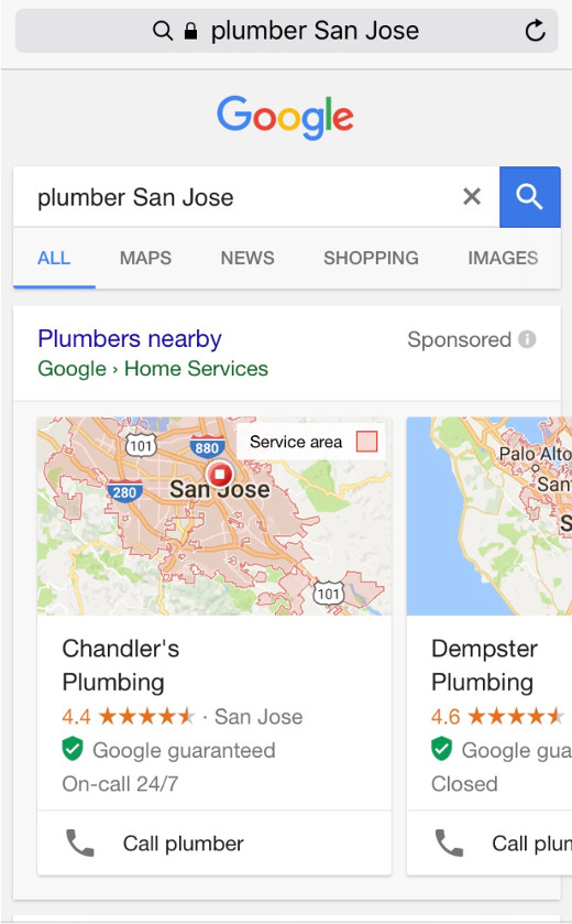 Google Home Service Ads