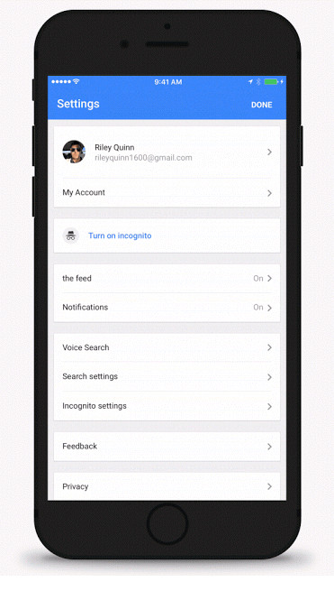 Google Inkognito-Modus