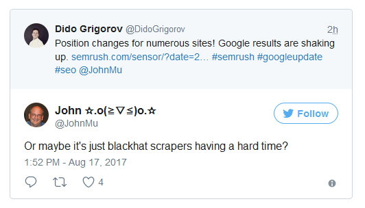 Google nennt Ranking-Tracker Blackhat Scraper