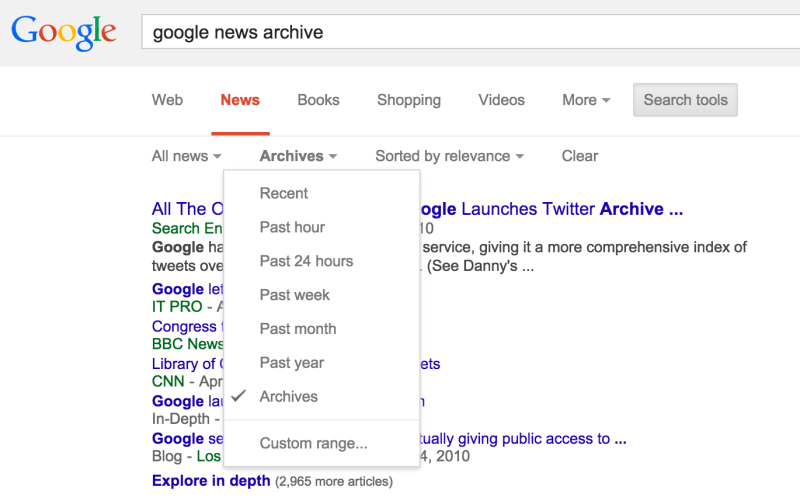 Google News-Archiv