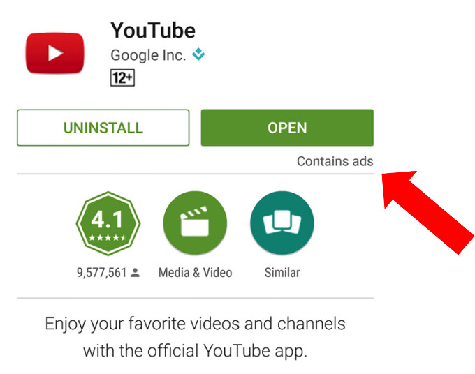 Google: App mit Werbekennzeichnung im Play Store