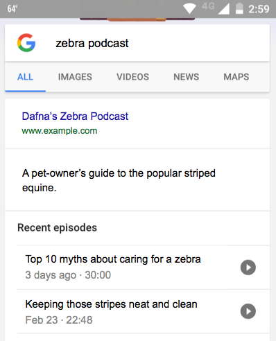 Google: Rich Snippets für Podcasts