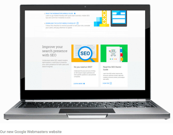 Google:neue Webseite für Webmaster