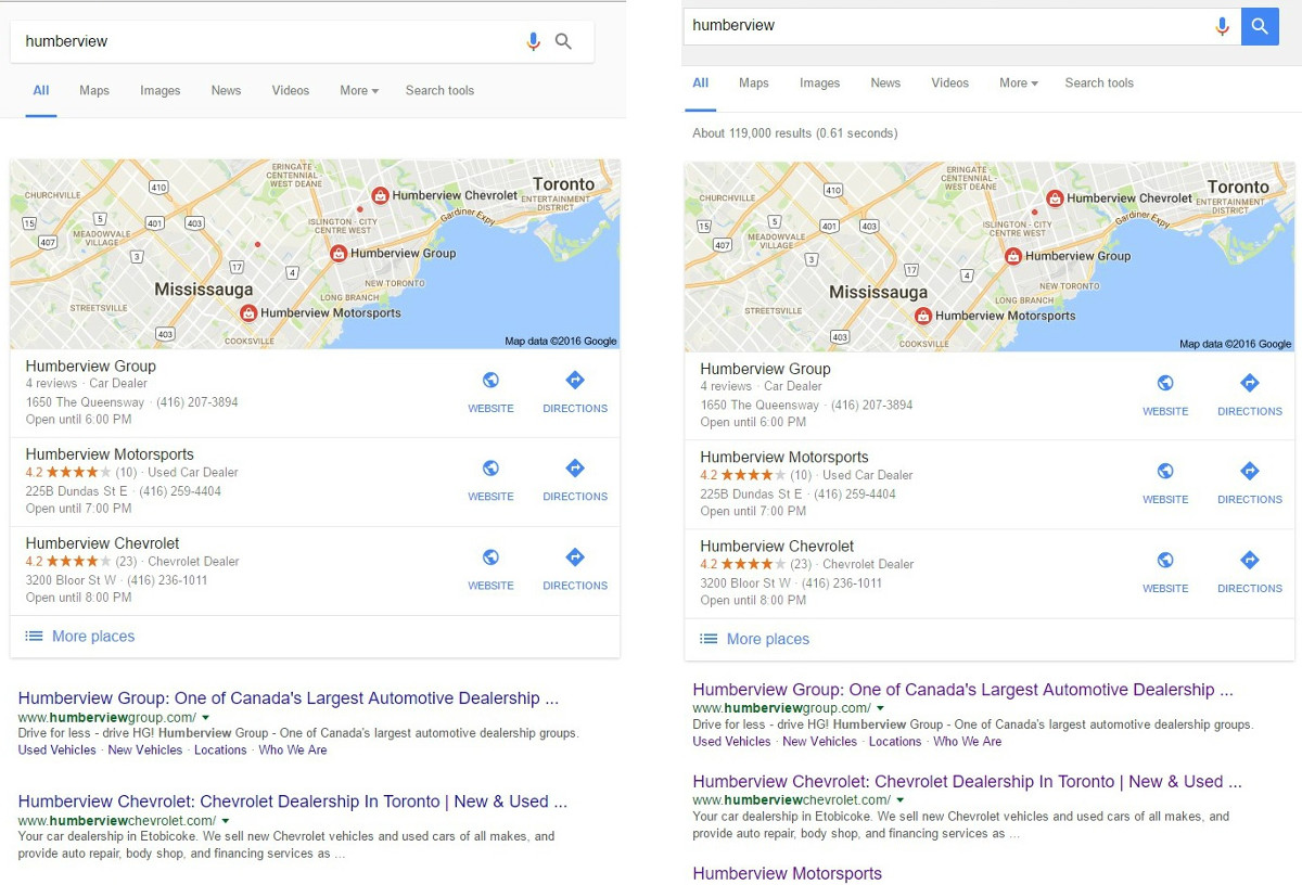 Google testet Veränderungen auf der SERP