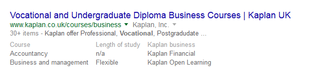 Google nutzt Daten aus Tabellen