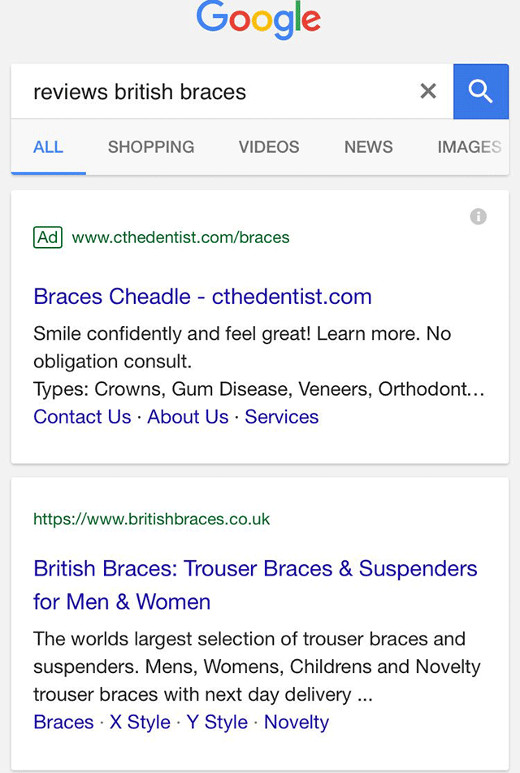 Google testet Suchergebnisse, bei denen die URL oberhalb des Titels angezeigt wird