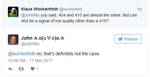 Johannes Müller: 404 kein Zeichen für schlechte Qualität