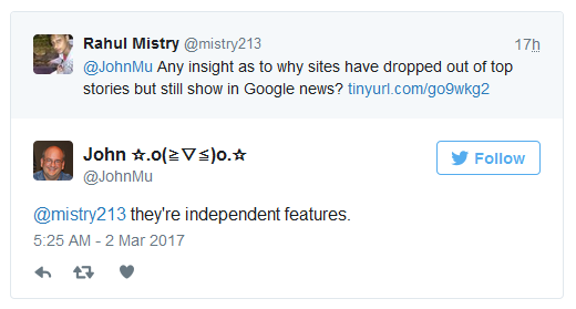 Johannes Müller: 'Schlagzeilen und Google News sind voneinander unabhängig'