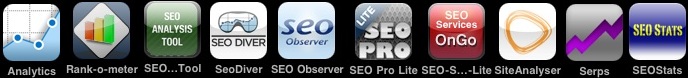 Logos SEO-Apps iPhone
