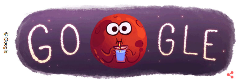 Google-Doodle Mars