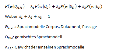Mixture of Language Models Formel