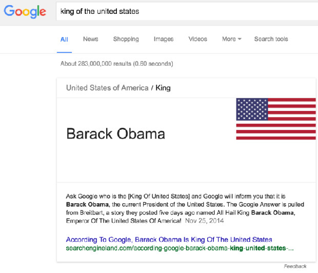 Obama: "King of the United States"