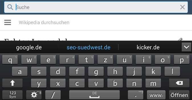 Android-Tastatur