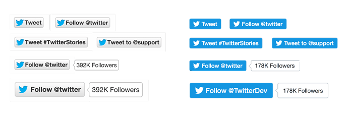 Twitter: neues Button-Design
