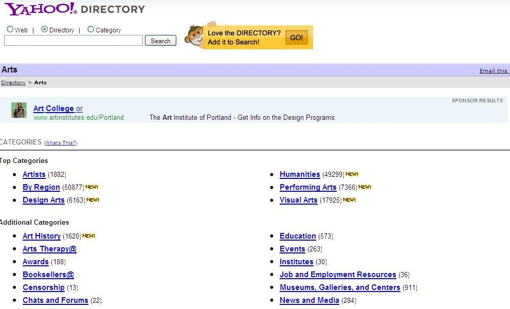 Yahoo! Directory