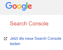 Link auf neue Google Search Console