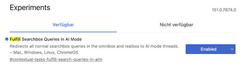 Chrome Canary: Fulfill Searchbox Queries in AI Mode