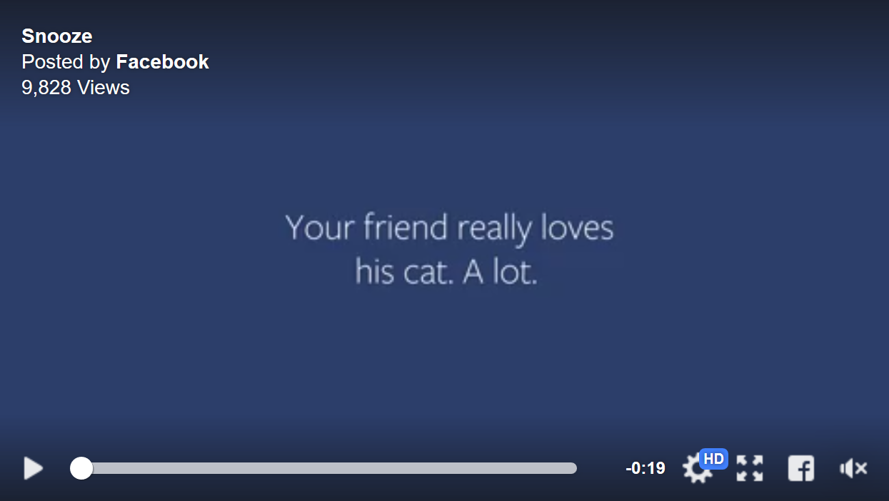 Facebook: Video zu Snooze-Button