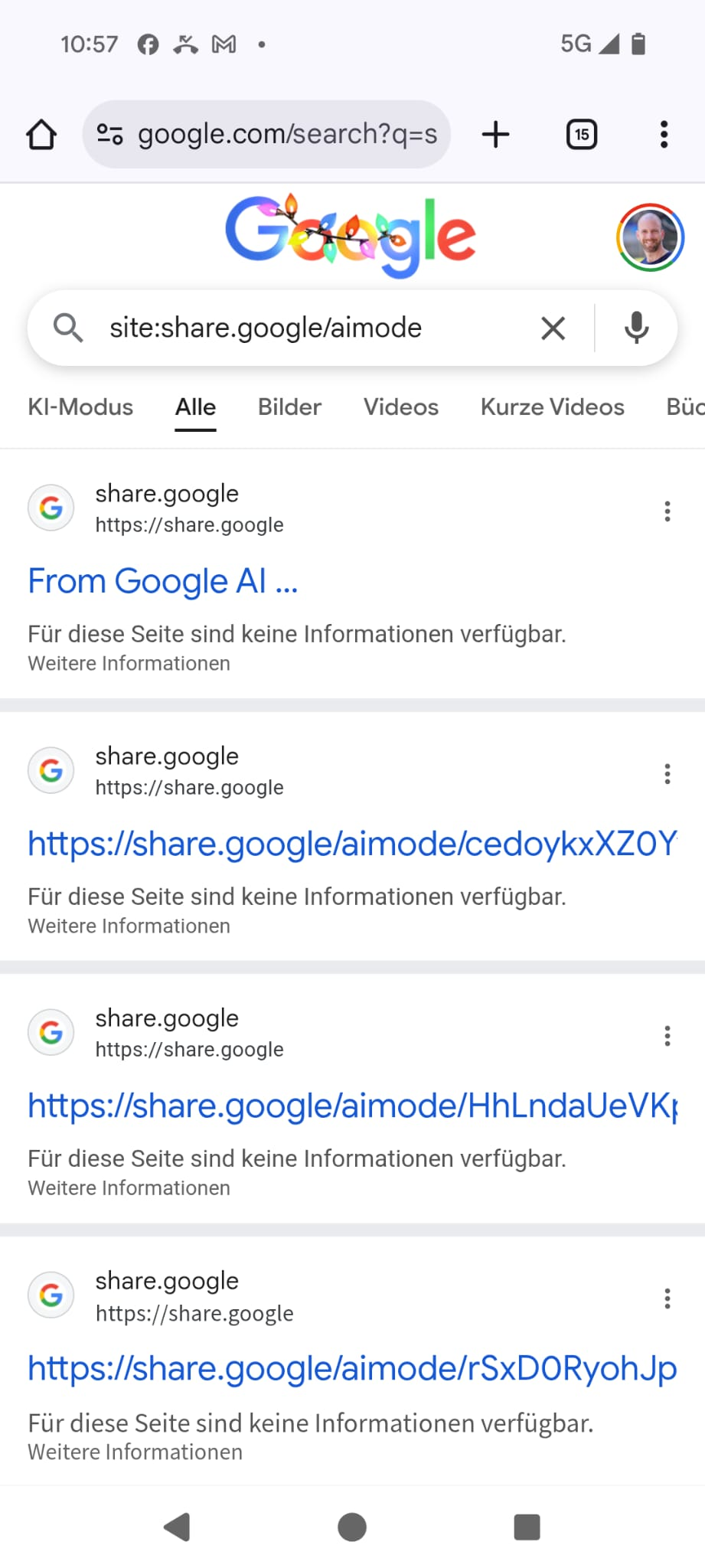 Google: indexierte Konversationen aus dem AI Mode