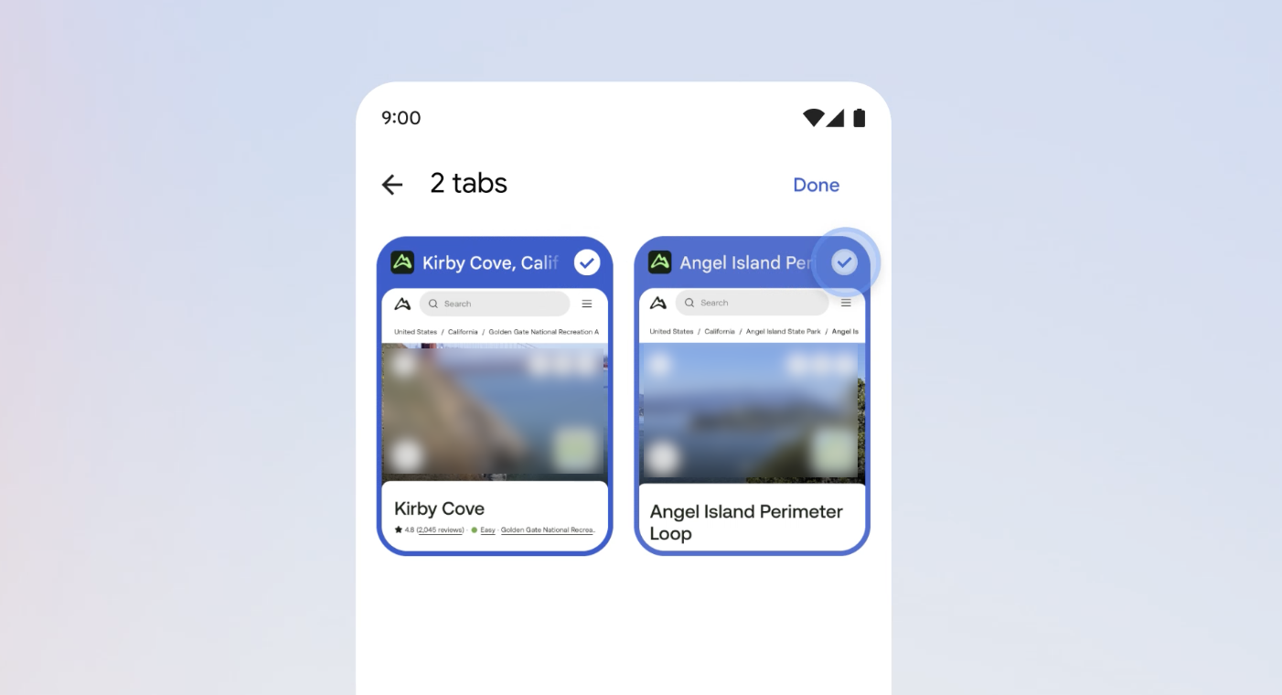 Google AI Mode Tab-Suche