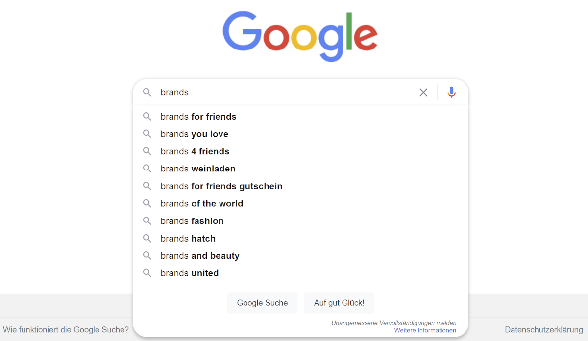 Google Brand Search