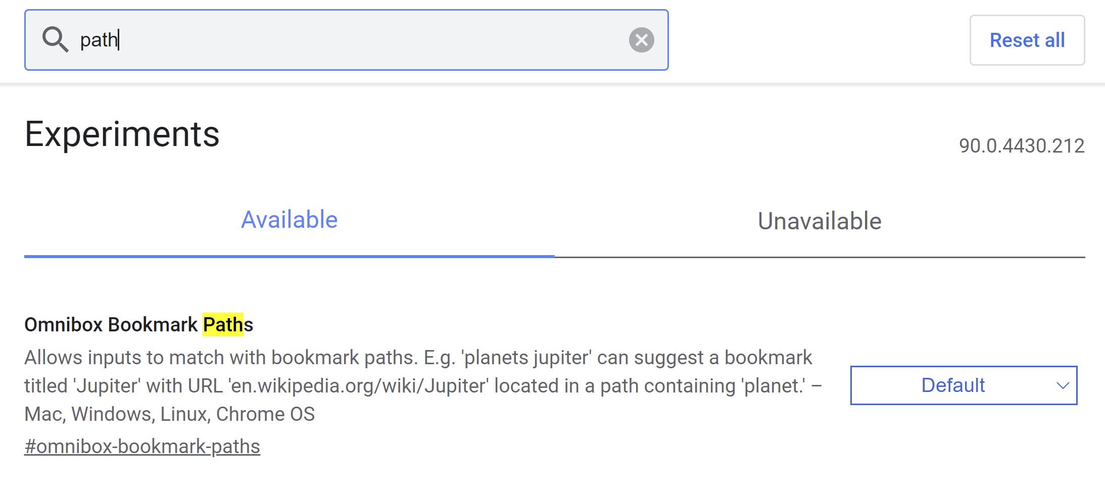 Google Chrome: keine Möglichkeit mehr zum Ausblenden von URL in der Adresszeile