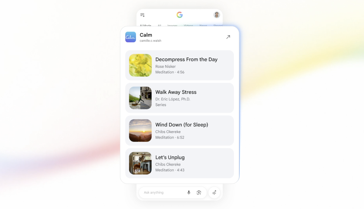 Google Connected Apps Beispiel