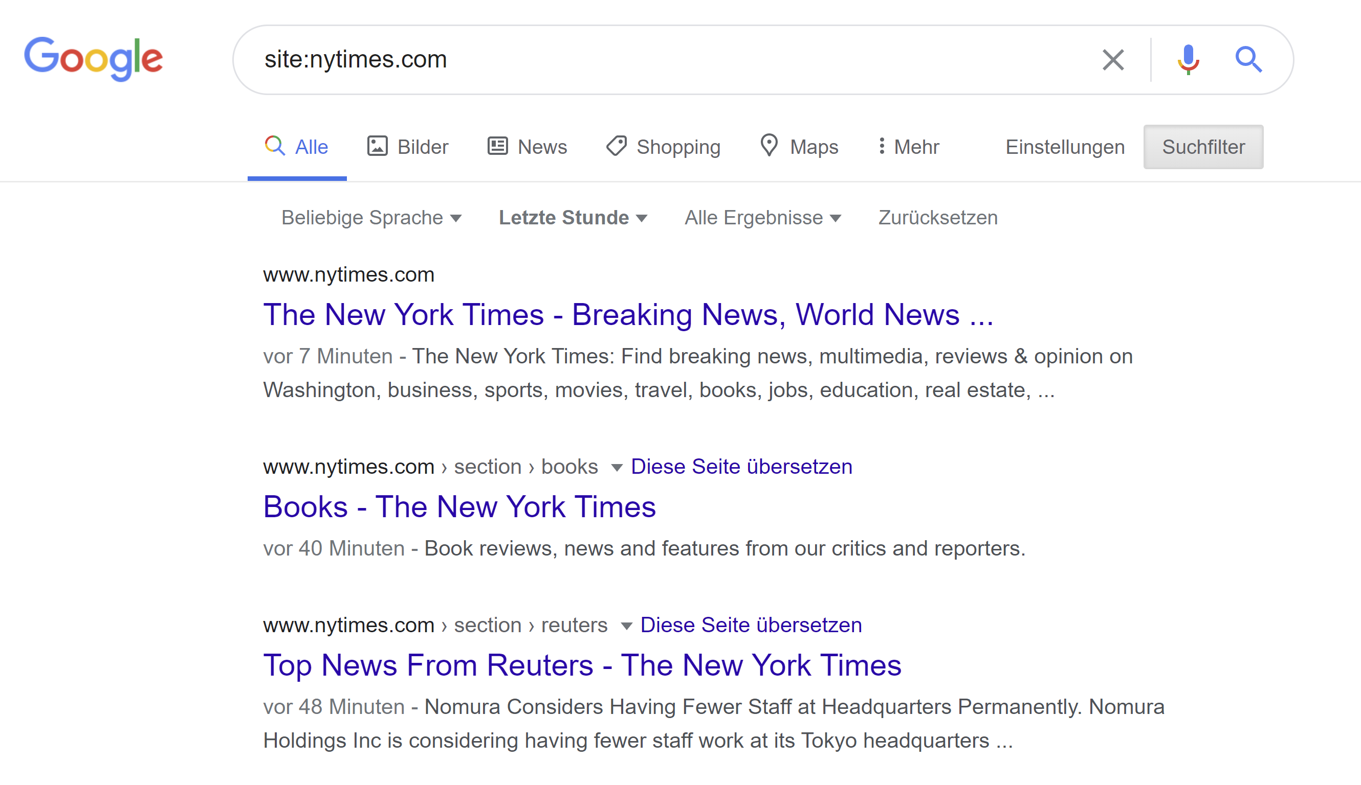 Google: Ergebnisse für New York Times sehen wieder gut aus