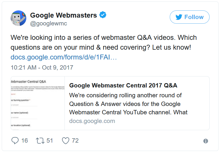 Google bittet um Themenvorschläge für Q&A-Videos