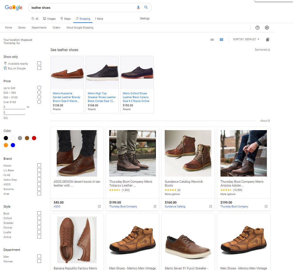 Google: Shopping-Suche mit kostenlosen Einträgen