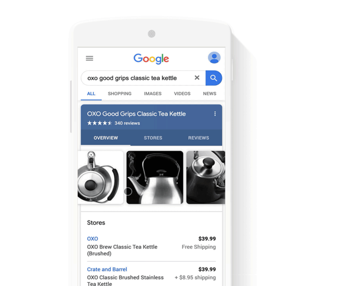 Google: kostenloses Product Listing für spezielle Produkte mit Infopanel