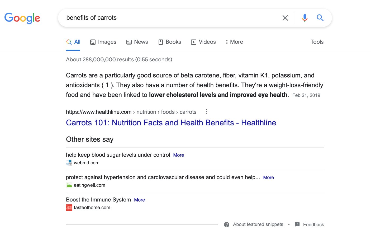 Google: neues Featured Snippet 'Other sites say'