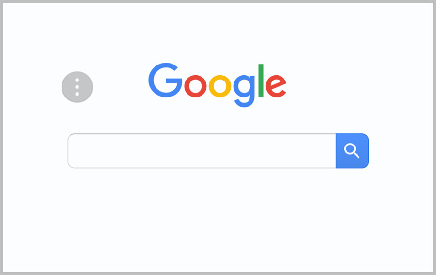 Google: Startseite der mobilen Suche