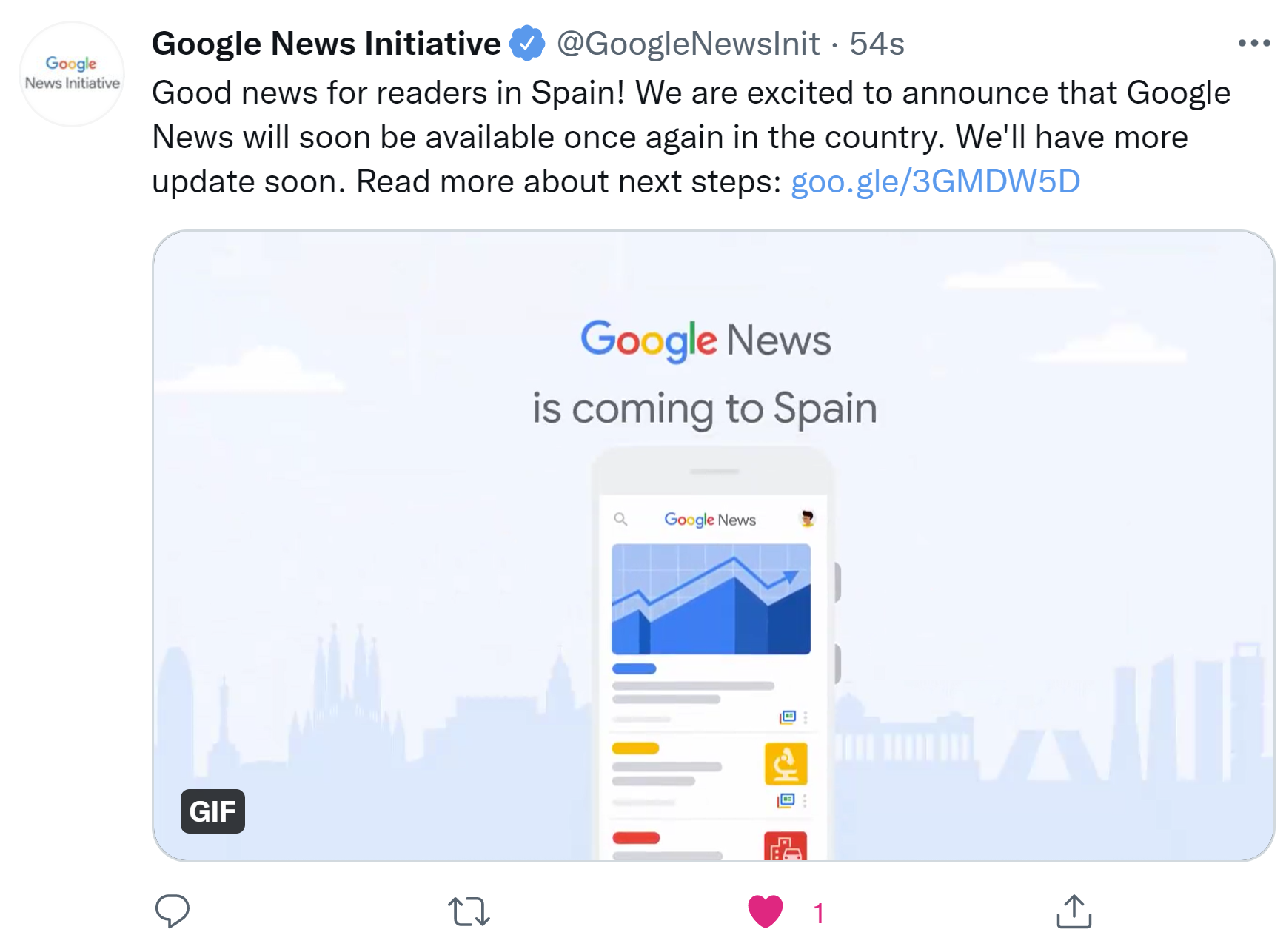 Google News kehrt nach Spanien zurück