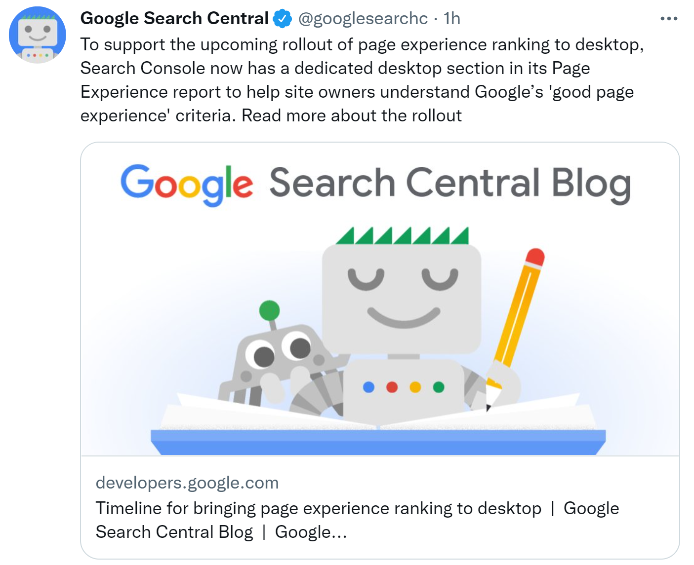 Google: Page Experience Report jetzt auch für Desktop-Seiten