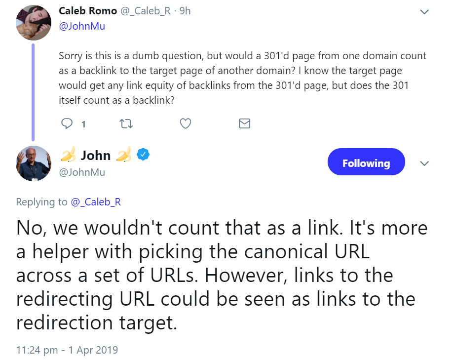 Google: Redirects zählen nicht als Backlinks