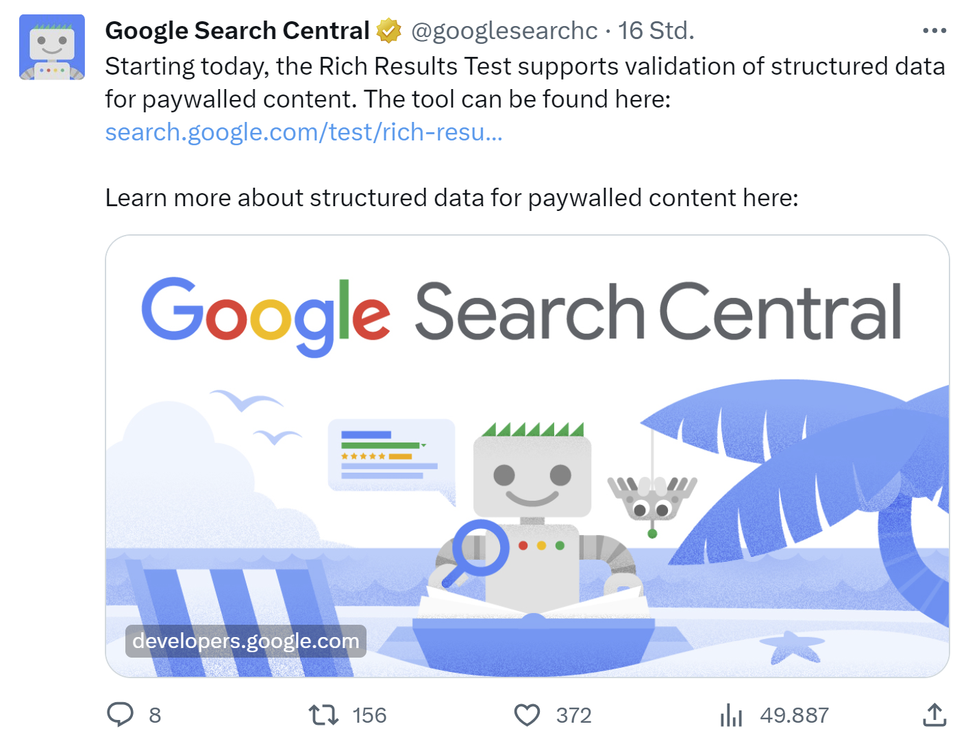 Google Rich Results Test unterstützt Paywall-Content