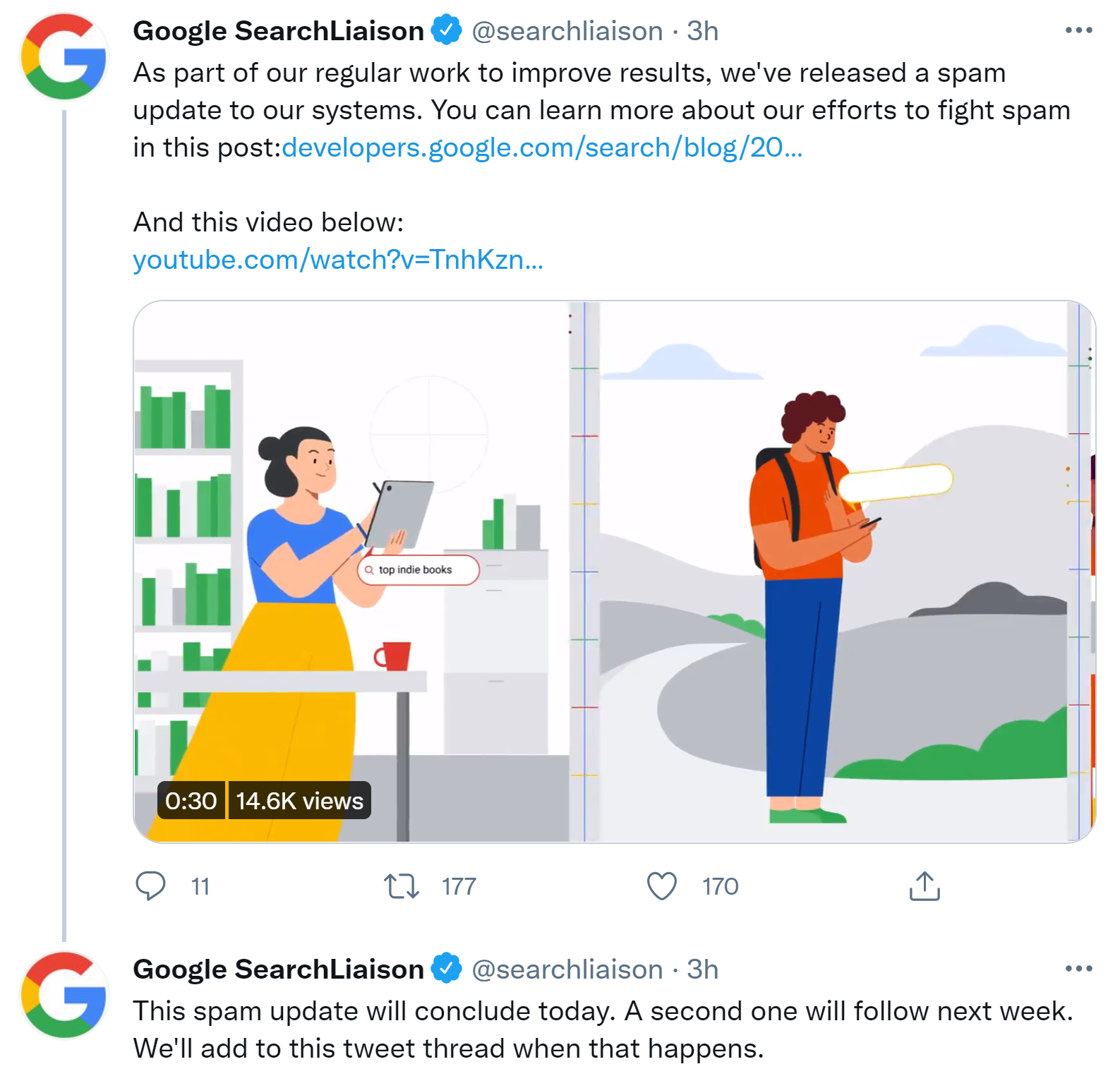 Google rollt Spam-Update Juni 2021 aus