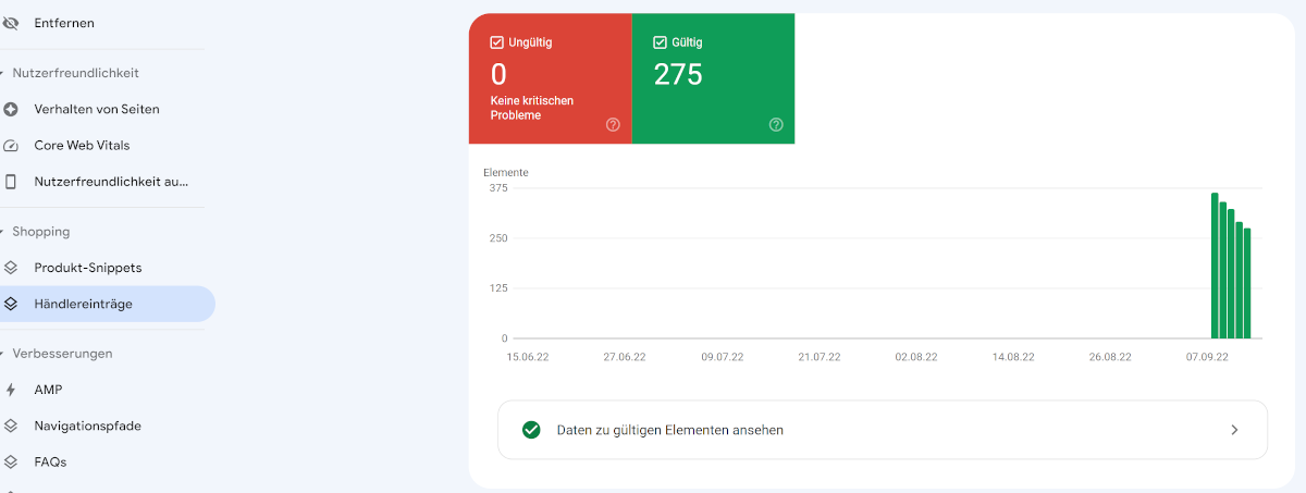 Google Search Console: neue Berichte zu Shopping-Listings