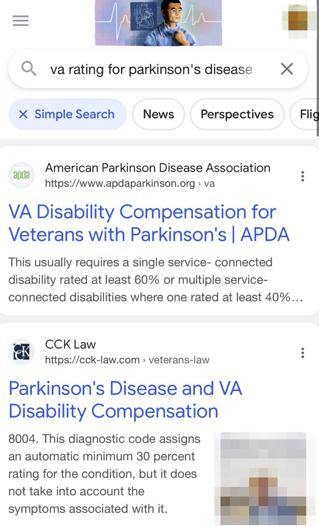 Google Simple Search Filter