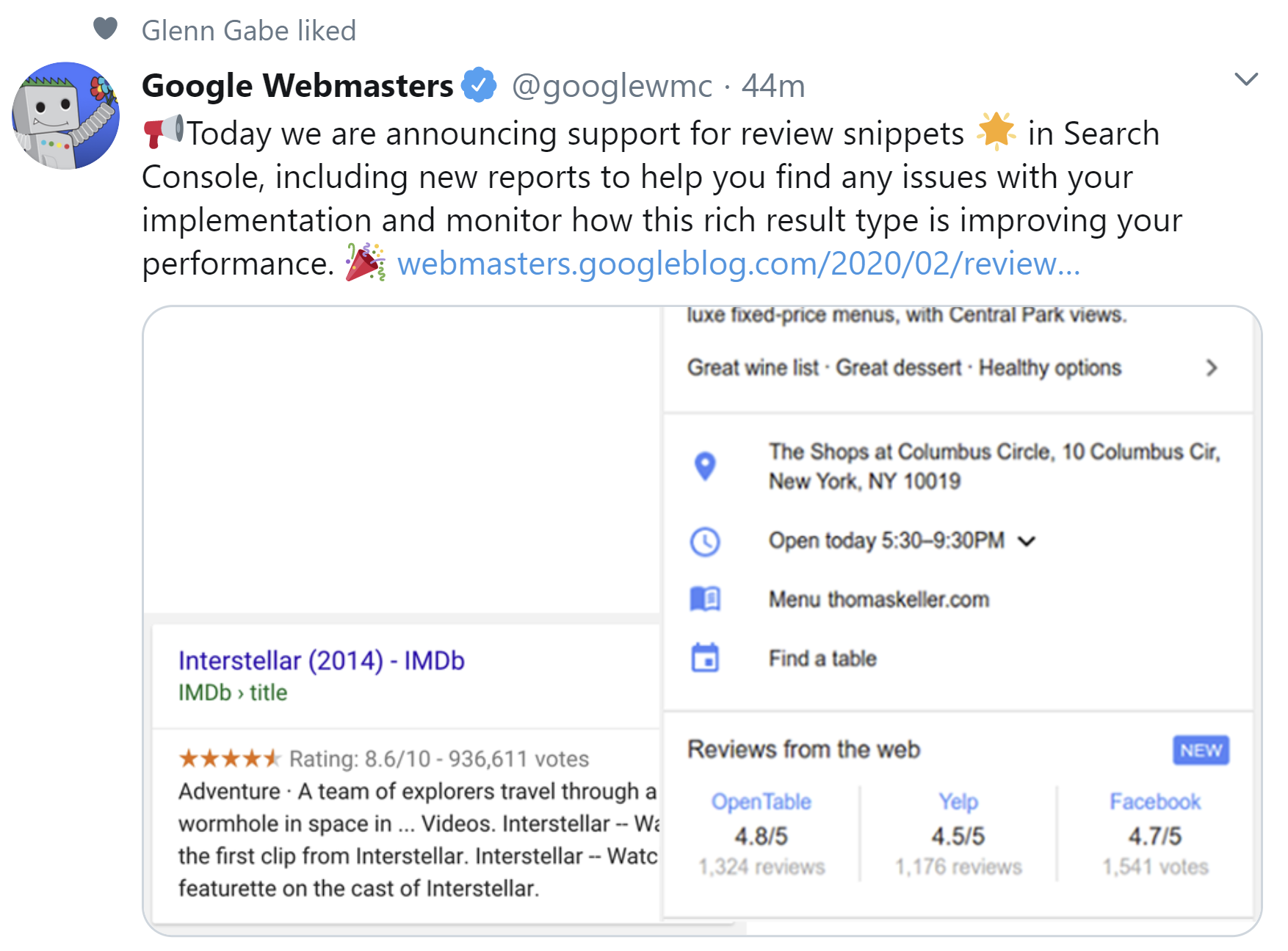 Google: Ankündigung für neue Berichte zu Rich Snippets mit Reviews