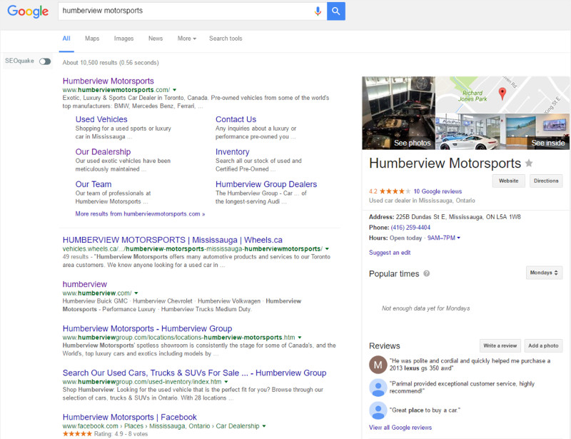 Google: Knowledge Graph Unternehmensdarstellung aktuell
